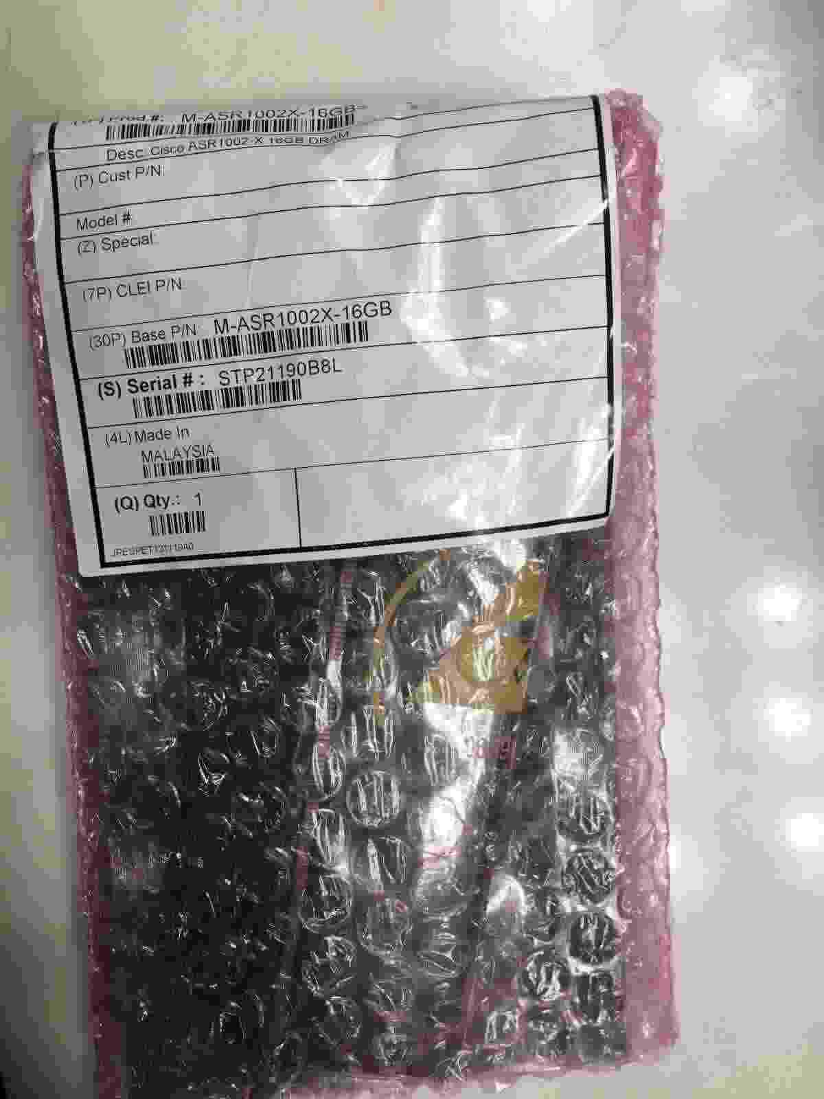 Cisco 16GB DRAM Memory Module Upgrade M-ASR1002X-16GB main image