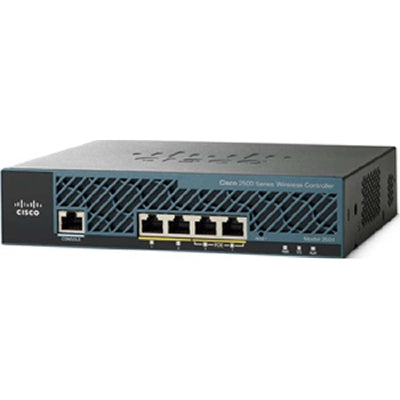 Cisco 2504 Wireless Controller Network Management Device w/ 15 AP License AIR-CT2504-15-K9 main image