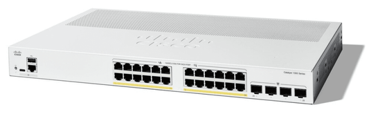 Cisco Catalyst 1300 Series 24 Port PoE+ Switch C1300-24P-4G  main image