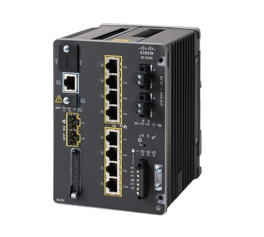 Cisco Catalyst IE3300 Rugged Series 10 Ports Managed Switch IE-3300-8T2X-A main image