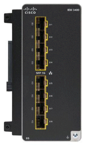Cisco Catalyst IE3400 Rugged Series Advanced Expansion Module IEM-3400-8P= main image