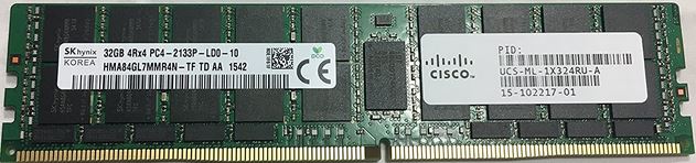 Cisco DDR3 32 GB: 2 x 16 GB DIMM 240-pin Registered UCS-MR-2X162RX-C= main image