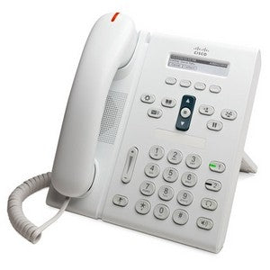 Cisco Unified IP Phone 6921 Slimline VoIP White Phone CP-6921-WL-K9 main image