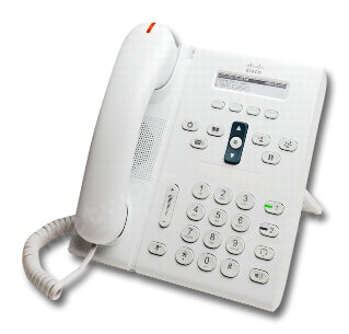 Cisco Unified IP Phone 6921 Slimline VoIP White Phone CP-6921-W-K9 main image