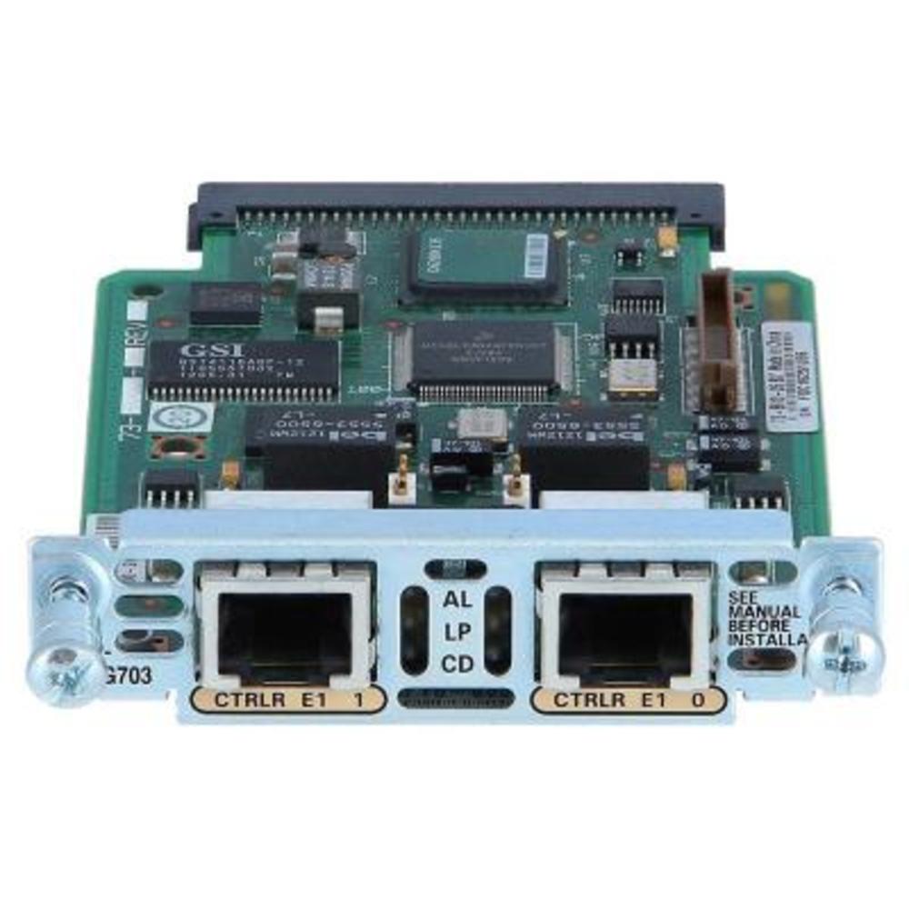 Cisco 2-Port 3rd Gen Multiflex Trunk Voice/WAN Interface Card VWIC3-2MFT-T1/E1