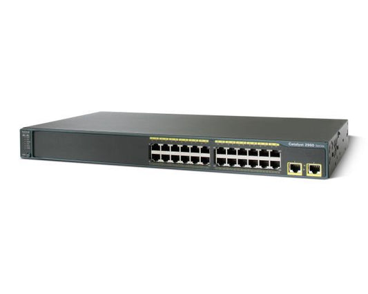 Cisco Catalyst 2960 24 Port Managed Switch WS-C2960-24TT-L main image
