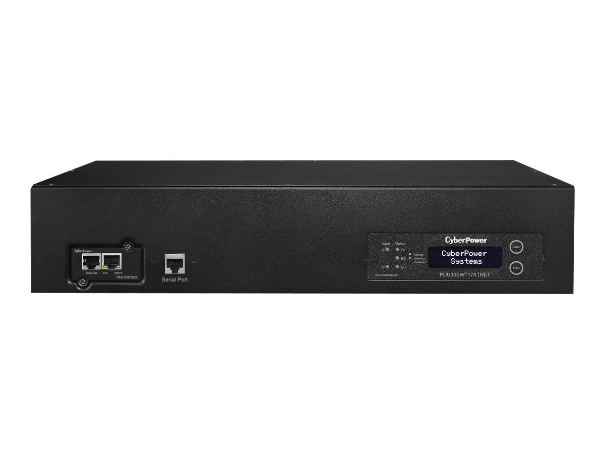 CyberPower Switched ATS 30A Power Distribution Unit PDU30SWT17ATNET