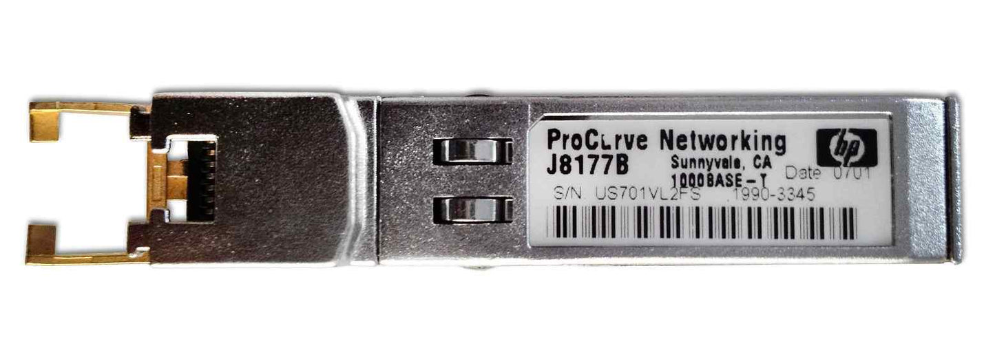 HPE 1000BASE-T RJ45 SFP(Mini-GBIC) Transceiver Module J8177B main image