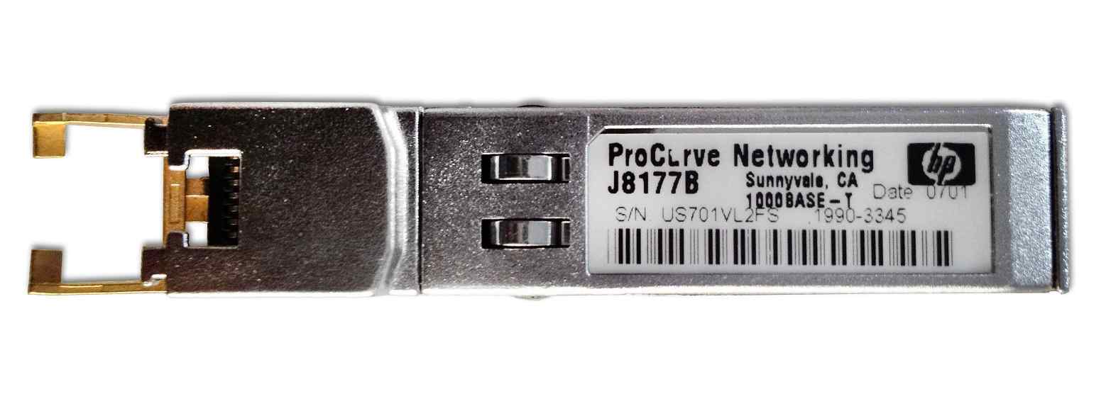 HPE 1000BASE-T RJ45 SFP(Mini-GBIC) Transceiver Module J8177B main image