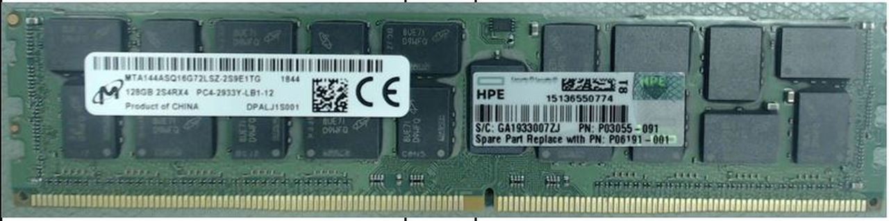 HPE 128GB Octal Rank x4 DDR4-2933 3DS Smart Memory Kit P00928-B21 main image