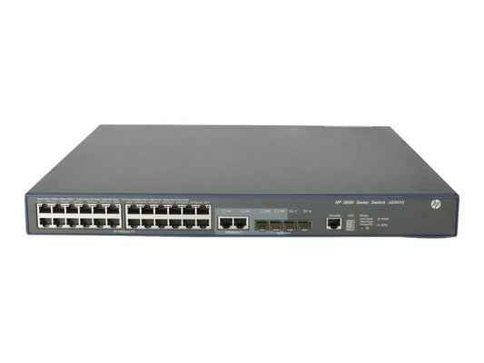 HPE FlexNetwork 3600 24 PoE+ v2 EI Switch JG301C main image