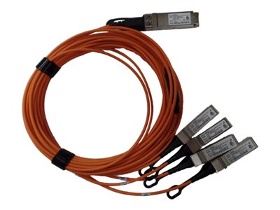 HPE 40GBE QSFP+ to 4X10GBE SFP+ AOC 5M Cable Q9S66A main image