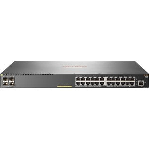 HPE Aruba 2930F 24G PoE+ 4SFP+ TAA Rack-Mountable Switch JL263A#ABA main image