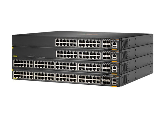 HPE Aruba CX 6300F 48-Port 1GbE Class 4 PoE and 4-Port SFP56 Network Switch JL665A main image