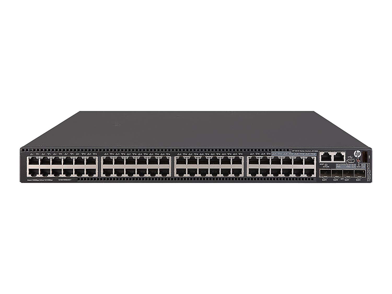 HPE FlexNetwork 5510 48G PoE+ 4SFP+ HI 1 Slot Switch JH148A main image