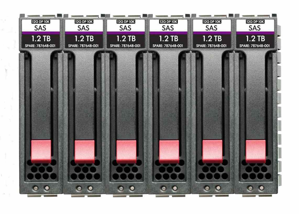 HPE MSA 10.8TB SAS 12G Enterprise 10K SFF (2.5in) M2 3yr Wty 6-pack HDD Bundle R0Q66A main image