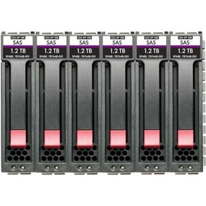 HPE MSA 14.4TB SAS 12G Enterprise 10K SFF (2.5in) 3yr Wty 512e 6-pack HDD Bundle R0P87A main image