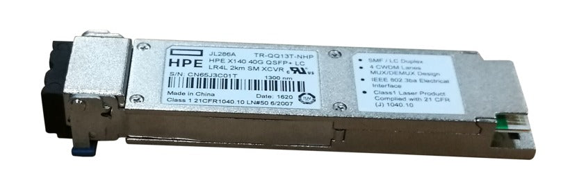 HPE X140 40 Gigabit QSFP+ LC LR4L 2KM SM Transceiver Module JL286A main image