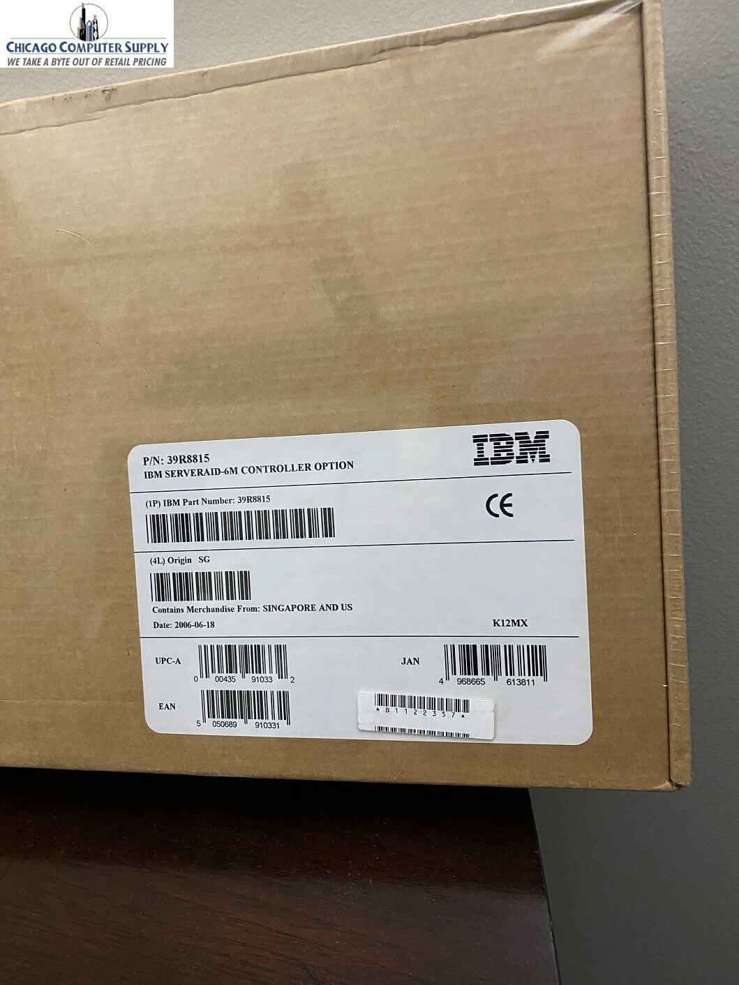 IBM ServeRAID 6M Storage Controller (RAID) Ultra320 SCSI PCI-X 39R8815 main image