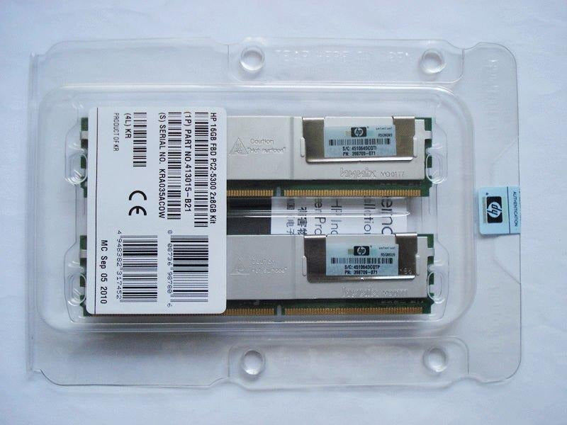 HP Memory 16GB (2 x 8GB) FBD PC2-5300 DDR2 Memory Kit – 413015-B21