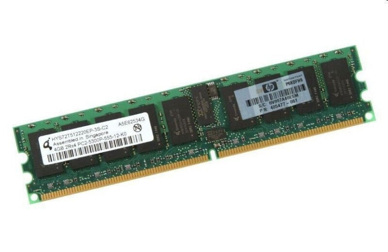 HP Memory 8GB (2 x 4GB) DDR2-667 Registered DIMM Kit – 408854-B21