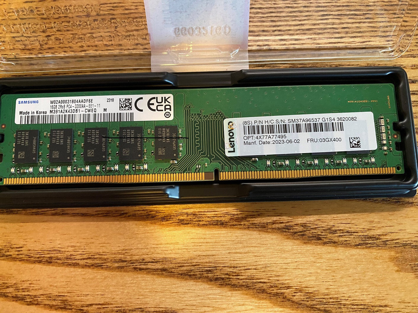 Samsung RAM module