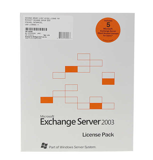Microsoft Exchange Server 2003 license pack 381-02008 main image