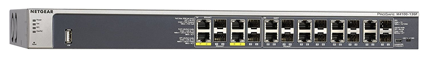 NETGEAR M4100-12GF Managed L2 Switch REFURB GSM7212F main image