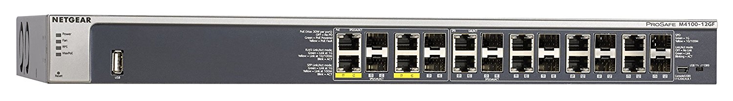 NETGEAR M4100-12GF Managed L2 Switch REFURB GSM7212F main image