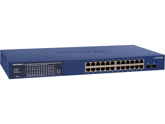 Netgear 24 Port Gigabit Ethernet Hi-Power PoE+ Smart & Cloud Management Enabled GS724TPP-100NAS main image