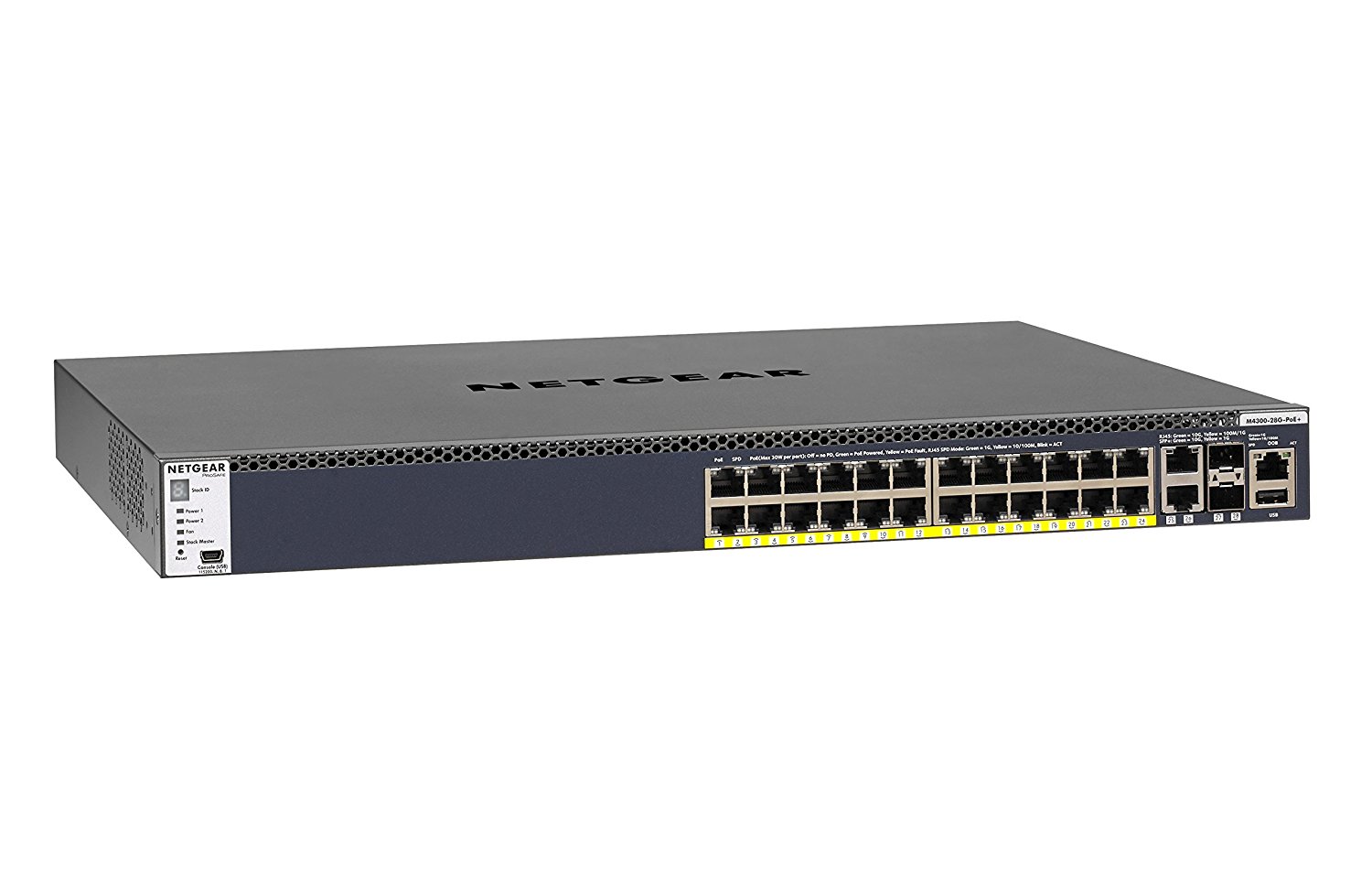 Netgear M4300-28G-PoE+/10G 1000W 24-Port Fully Managed Switch GSM4328PB main image
