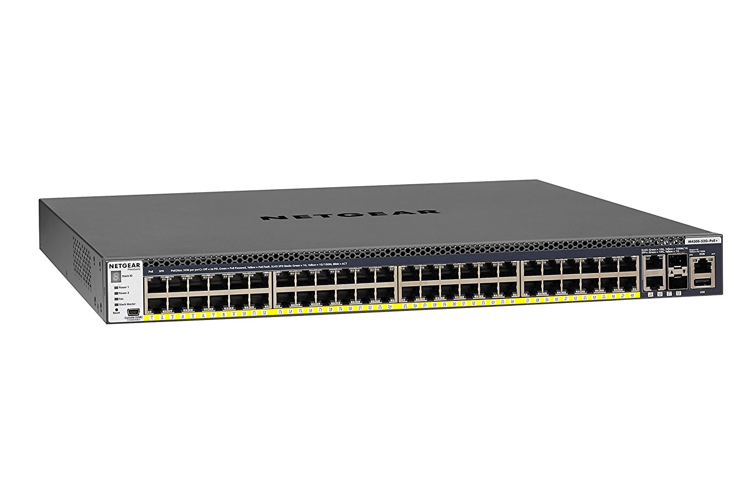 Netgear M4300-52G PoE+/10G 550W 48-Port Managed Switch GSM4352PA-100NES main image