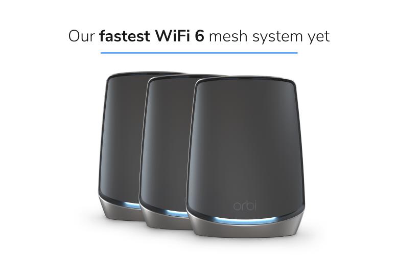 Netgear Orbi Tri-Band Whole Home Mesh Wi-Fi System RBK863SB-100NAS main image
