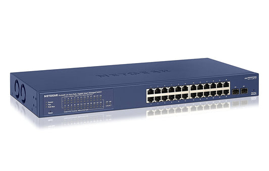 Netgear ProSAFE 24-Port PoE+ 190W Gigabit Ethernet Smart Managed Switch GS724TP-100NAS main image