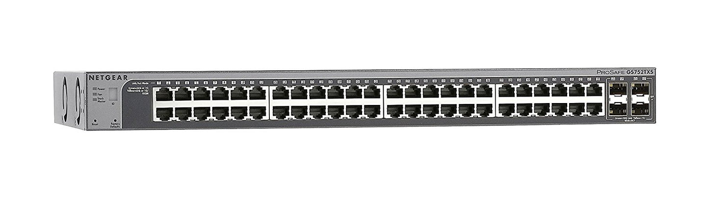 Netgear Prosafe 52-Port 48GbE Smart Managed Switch GS752TXS main image