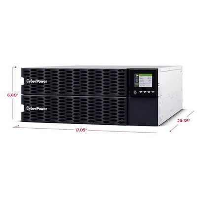 CyberPower Smart App Online UPS – OL8KRTHD – 8kVA / 8kW Online UPS with RMCARD205 and ECO Mode