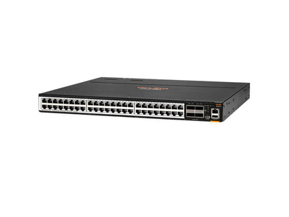 Network switch with multiple ports on a white background