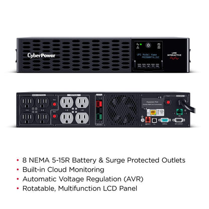 PR1500RTXL2UC – CyberPower Smart App Sinewave 1500VA UPS