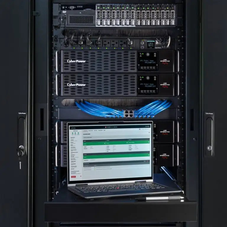 CyberPower PR2200RT2UC – Smart App Sinewave UPS – 2U Rack/Tower, 2200 VA / 2200 W