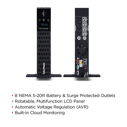 CyberPower PR2200RT2UCN Smart App Sinewave UPS System – 2200VA / 2000W