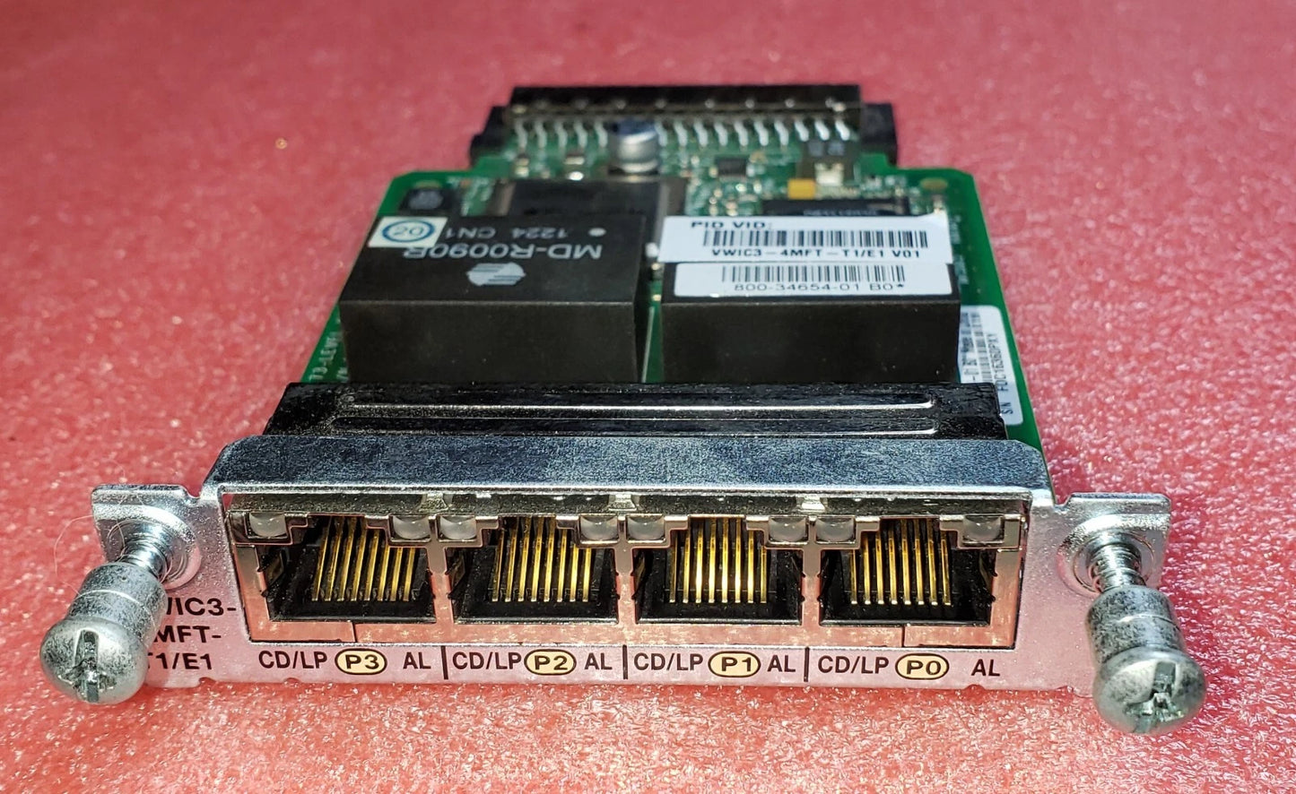 Cisco 4-Port 3rd Gen Multiflex Trunk Voice/WAN Interface Card VWIC3-4MFT-T1/E1