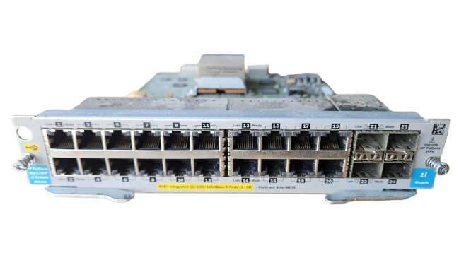 HPE ProCurve 20-Port Gigabit PoE+ 4-SFP zl Switch Module J9308A
