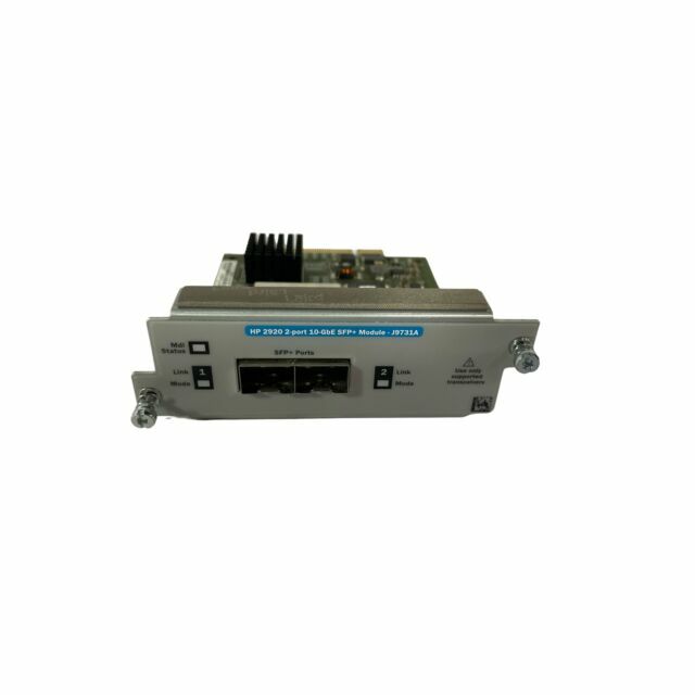 HPE 2920 2-Port 10GbE SFP+ Expansion Module J9731A