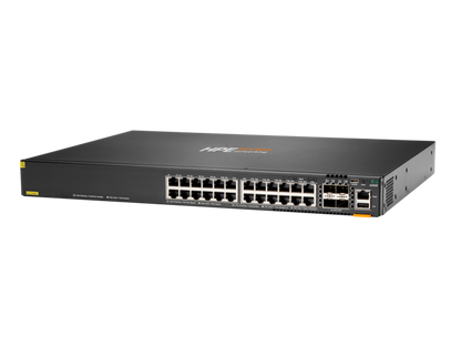 HPE Aruba 6300F 24-Port 1GbE Class 4 PoE+ 4-Port SFP56 Switch JL666A