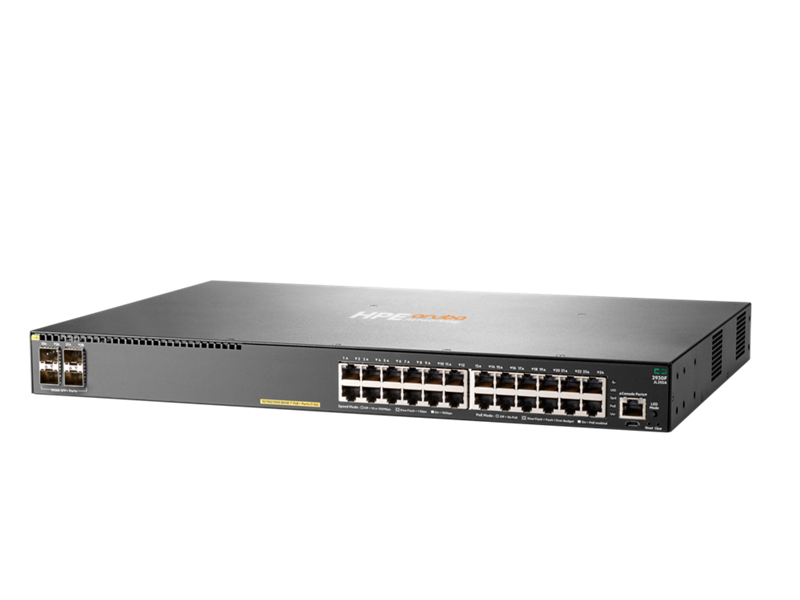 HPE Aruba 2930F 24G PoE+ 4SFP+ 24-Port Switch JL255A